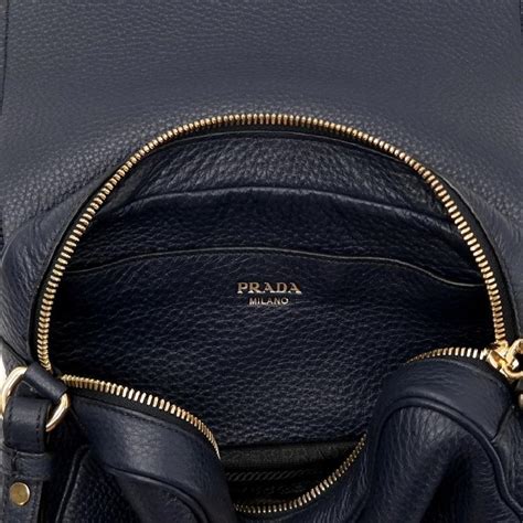 prada vitello phenix tote navy blue|Prada Womens Vitello Phenix Shoulder Flap Navy .